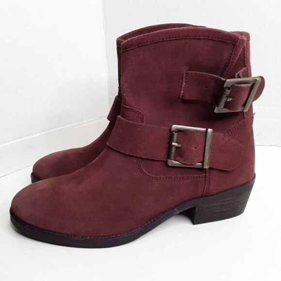 Seychelles Women's Ankle Boot size 7M Maroon Leather - Picture 3 of 11